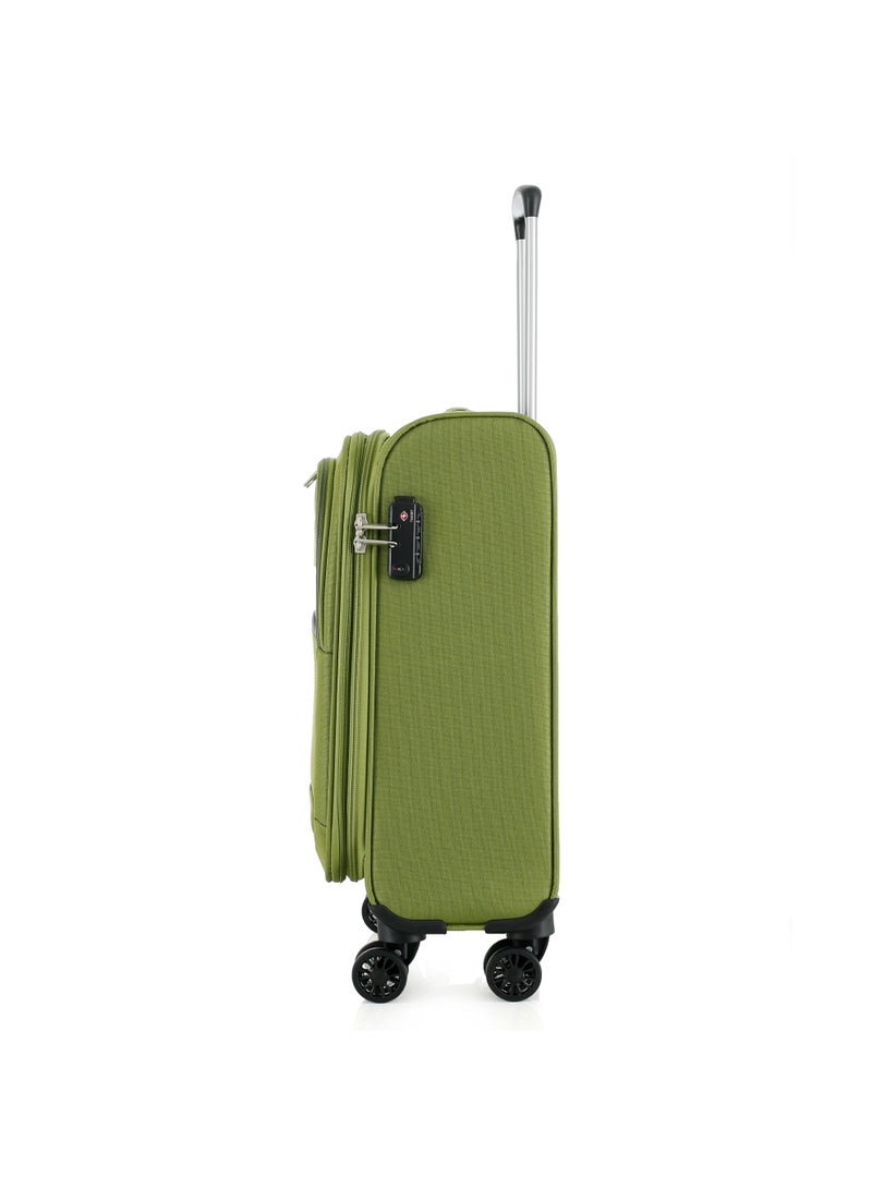 اتش تي طقم حقائب سفر من 3 قطع من H.T | حقائب سفر ذات غلاف ناعم | طقم حقائب سفر خفيفة الوزن قابلة للتوسيع بعجلات (33 لترًا، حقيبة سفر خفيفة الوزن) (حقيبة يد/حقيبة صغيرة للمقصورة 20 بوصة) - Image 5